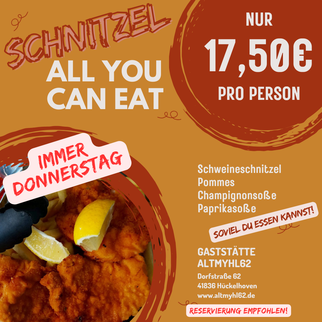 Schnitzel All you can eat